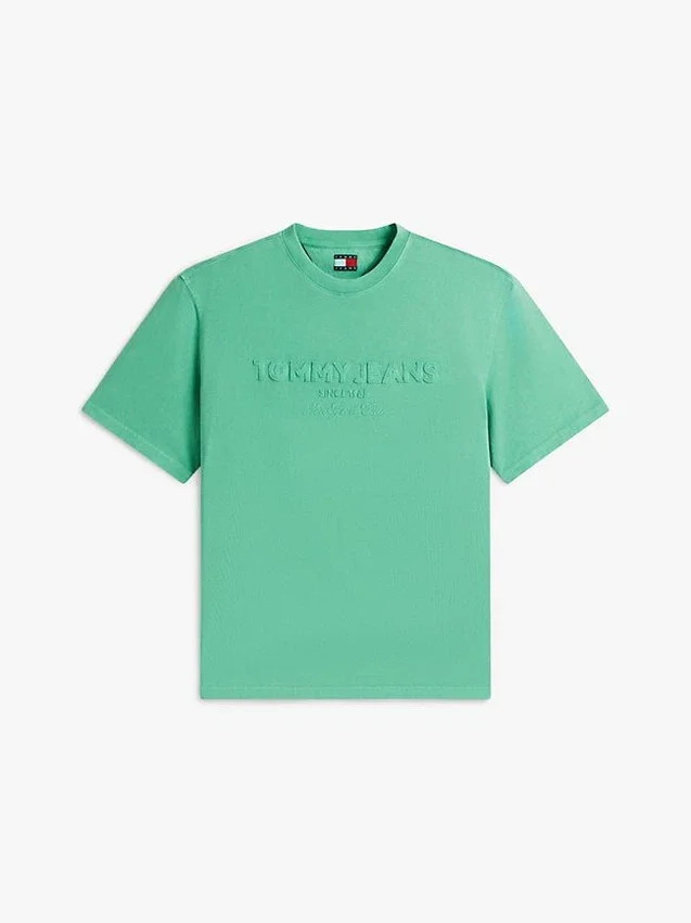 Tommy Jeans T-Shirt mit Distressed-Logo Tommy Jeans T-Shirt mit Distressed-Logo