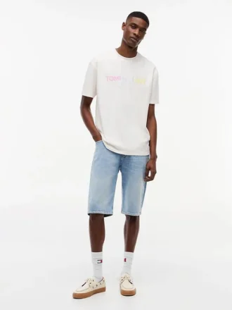 Tommy Jeans T-Shirt mit Farbverlauf-Logo