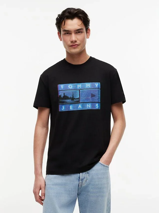 Tommy Jeans T-Shirt mit Fotodruck Tommy Jeans T-Shirt mit Fotodruck