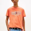 Tommy Jeans T-Shirt mit gewelltem Flaggenlogo Tommy Jeans T-Shirt mit gewelltem Flaggenlogo