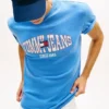 Tommy Jeans T-Shirt mit gewelltem Flaggenlogo Tommy Jeans T-Shirt mit gewelltem Flaggenlogo