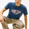 Tommy Jeans T-Shirt mit gewelltem Flaggenlogo Tommy Jeans T-Shirt mit gewelltem Flaggenlogo