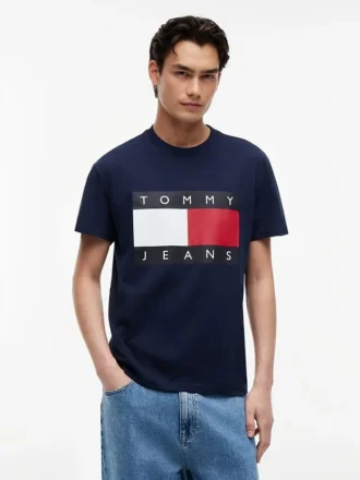 Tommy Jeans T-Shirt mit großem Flaggenlogo