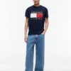 Tommy Jeans T-Shirt mit großem Flaggenlogo Tommy Jeans T-Shirt mit großem Flaggenlogo