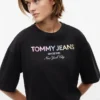 Tommy Jeans T-Shirt mit Kristall-Logo Tommy Jeans T-Shirt mit Kristall-Logo