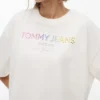Tommy Jeans T-Shirt mit Kristall-Logo Tommy Jeans T-Shirt mit Kristall-Logo