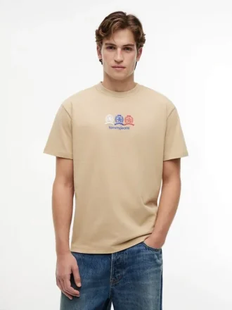 Tommy Jeans T-Shirt mit Multi-Crest-Logo