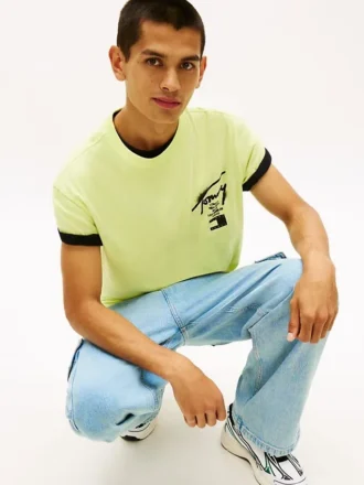 Tommy Jeans T-Shirt mit Sprühfarben-Logo