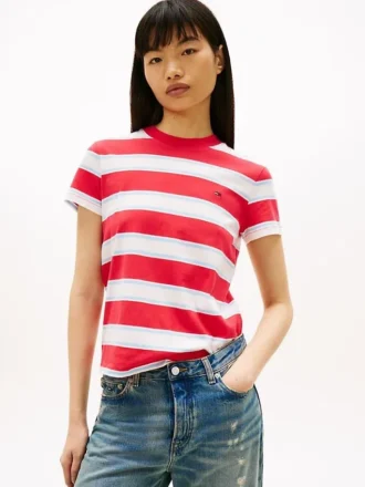 Tommy Jeans T-Shirt mit Streifen in Regular Fit