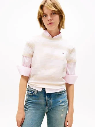 Tommy Jeans T-Shirt mit Streifen in Regular-Passform