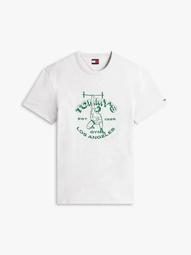 Tommy Jeans T-Shirt mit Weightlifter-Logo Tommy Jeans T-Shirt mit Weightlifter-Logo