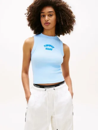 Tommy Jeans Tanktop mit aufgedrucktem Logo