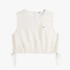 Tommy Jeans Top aus Leinenmischung mit seitlichen Bändern Tommy Jeans Top aus Leinenmischung mit seitlichen Bändern