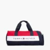 Tommy Logo Colorblock Canvas Duffle Bag