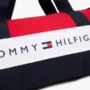 Tommy Logo Colorblock Canvas Duffle Bag