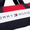 Tommy Logo Colorblock Canvas Duffle Bag