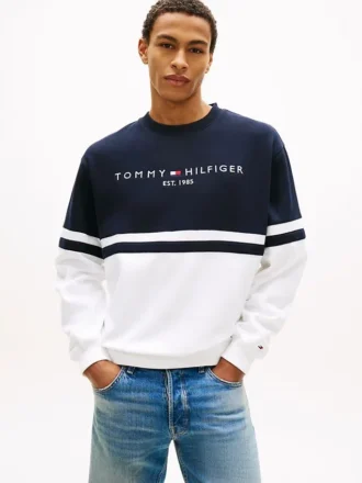 Tommy Logo Colorblock Sweatshirt