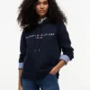 Tommy Logo Fleece-Hoodie