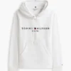 Tommy Logo Fleece-Hoodie