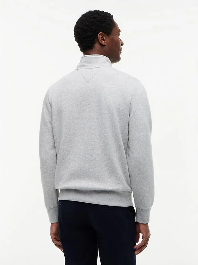 Tommy Logo Sweatshirt mit Viertelreißverschluss Tommy Logo Sweatshirt mit Viertelreißverschluss