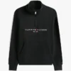 Tommy Logo Sweatshirt mit Viertelreißverschluss Tommy Logo Sweatshirt mit Viertelreißverschluss