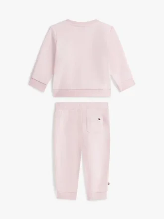 Tommy-Logo-Sweatshirt- und Hosen-Set für Babys