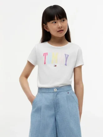 Tommy-Logo-T-Shirt für Kinder