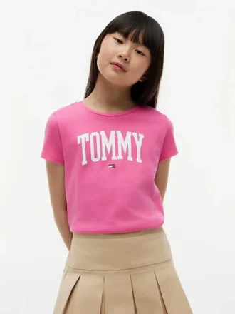 Tommy-Logo-T-Shirt für Kinder