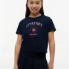 Tommy-Logo-T-Shirt mit Strasssteinen für Kinder Tommy-Logo-T-Shirt mit Strasssteinen für Kinder