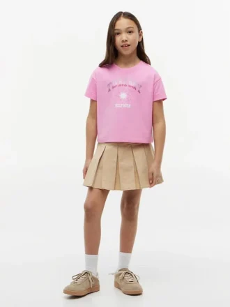 Tommy-Logo-T-Shirt mit Strasssteinen für Kinder