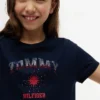 Tommy-Logo-T-Shirt mit Strasssteinen für Kinder Tommy-Logo-T-Shirt mit Strasssteinen für Kinder