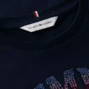 Tommy-Logo-T-Shirt mit Strasssteinen für Kinder Tommy-Logo-T-Shirt mit Strasssteinen für Kinder