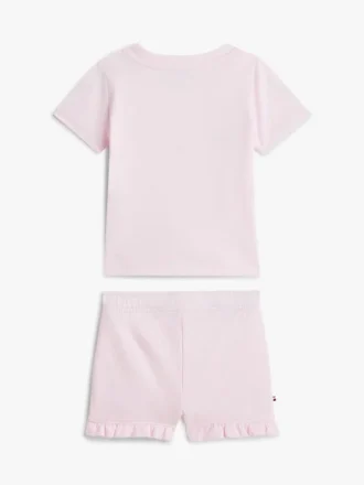 Tommy-Logo-T-Shirt- und Shorts-Set für Babys
