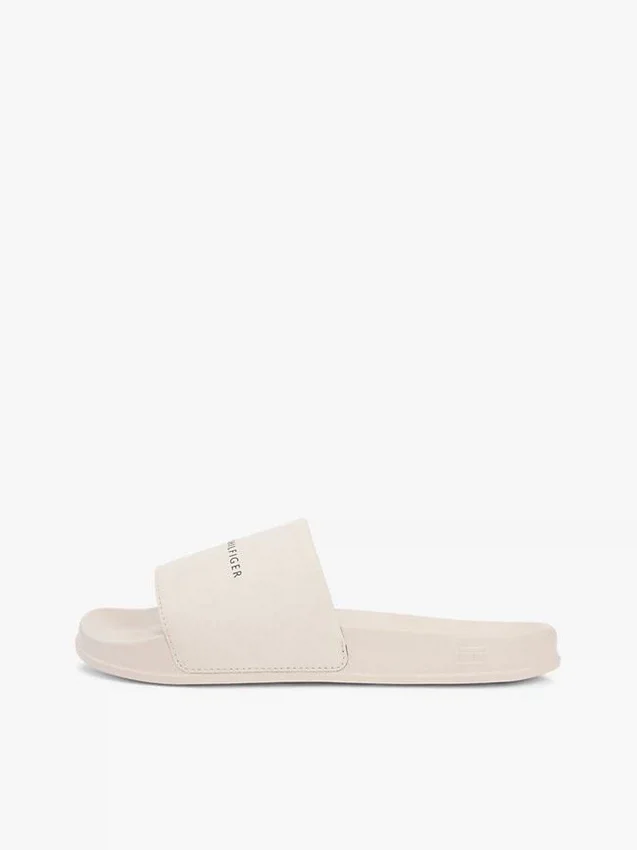 Tommy Logo Textured Pool Slide Tommy Logo Textured Pool Slide