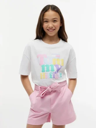 Tommy Puff Print T-Shirt für Kinder