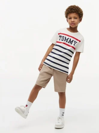 Tommy Stripe T-Shirt für Kinder