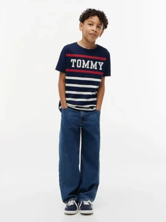 Tommy Stripe T-Shirt für Kinder