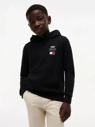Tommy x Cadillac F1® Team Logo Hoodie für Kinder