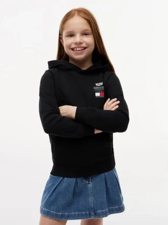 Tommy x Cadillac F1® Team Logo Hoodie für Kinder