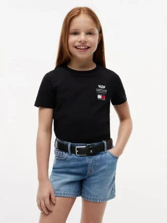 Tommy x Cadillac F1® Team Logo T-Shirt für Kinder