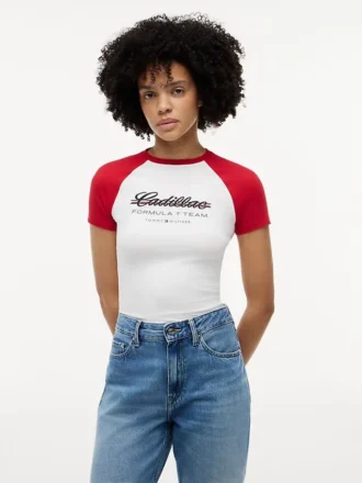 Tommy x Cadillac F1® Team Raglan-T-Shirt