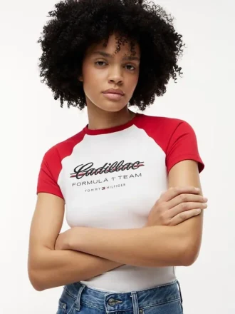 Tommy x Cadillac F1® Team Raglan-T-Shirt