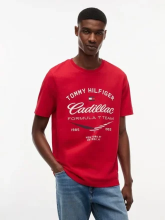 Tommy x Cadillac F1® Team Retro Chevron T-Shirt