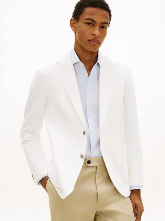 Ungefütterter Twill-Blazer Ungefütterter Twill-Blazer