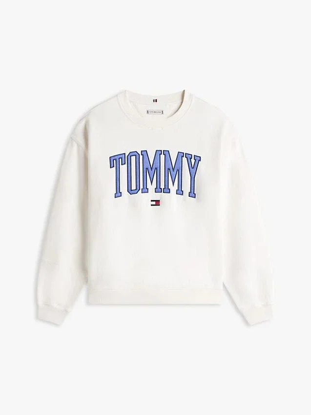 Varsity Tommy Logo Sweatshirt mit Rundhalsausschnitt Varsity Tommy Logo Sweatshirt mit Rundhalsausschnitt