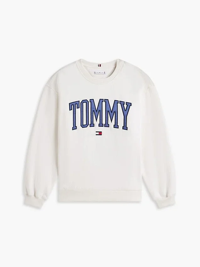 Varsity Tommy Logo Sweatshirt mit Rundhalsausschnitt Varsity Tommy Logo Sweatshirt mit Rundhalsausschnitt