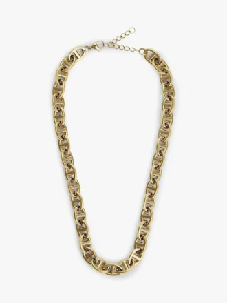 Vergoldete Halskette mit Mariner-Gliederkette Vergoldete Halskette mit Mariner-Gliederkette
