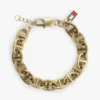Vergoldetes Armband mit maritimen Gliederketten Vergoldetes Armband mit maritimen Gliederketten