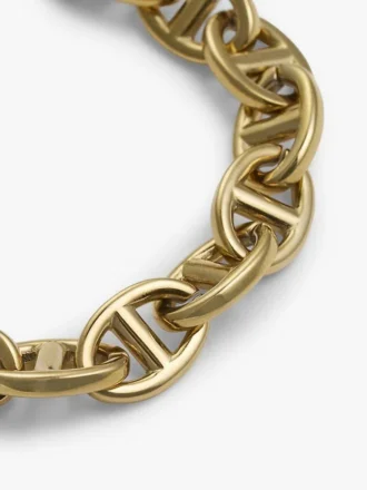 Vergoldetes Armband mit maritimen Gliederketten Vergoldetes Armband mit maritimen Gliederketten