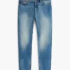 Verwaschene Stretch-Slim-Jeans Verwaschene Stretch-Slim-Jeans